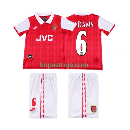 Billiga Fotbollströjor Arsenal ADAMS 6 Retro Barn Hemma tröja 1994 1996 Kortärmad